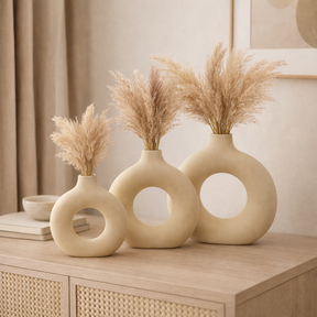 Round Ceramic Vase