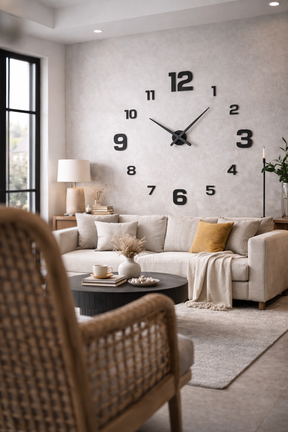 Modern Number Wall Clock