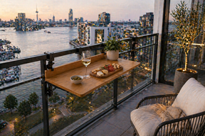 Ophangbareklapbare Balkon Tafel