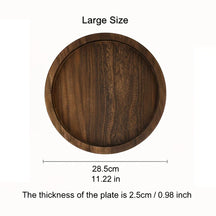 Round Wooden Serving Tray