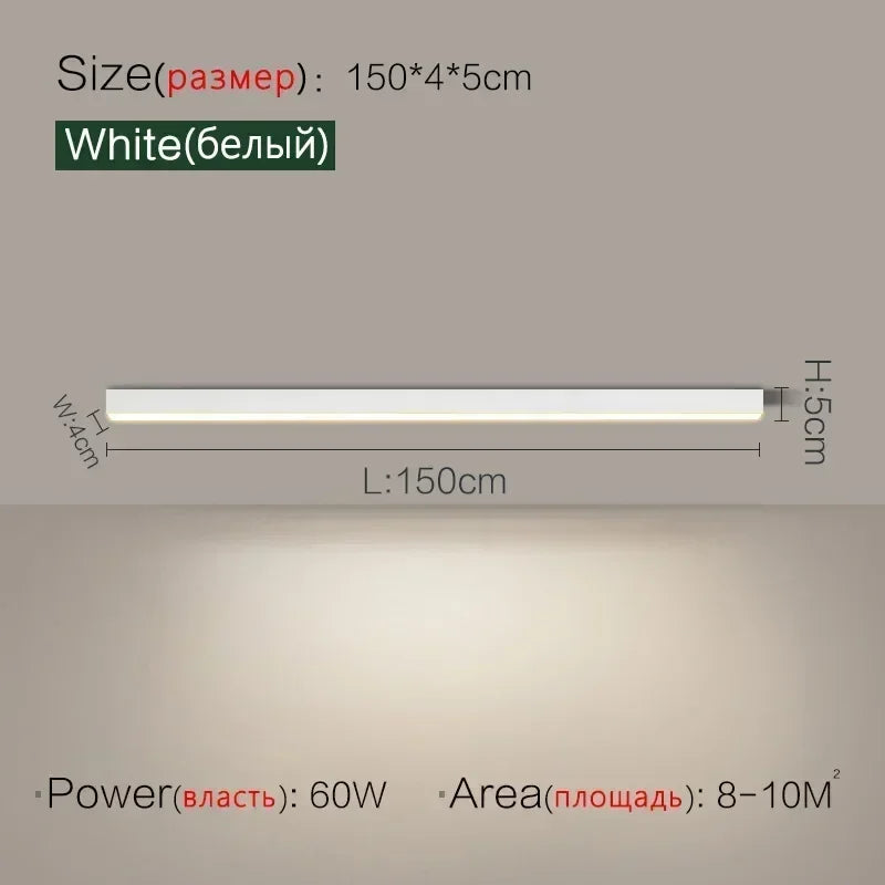 No main light lighting strip linear light minimalist bedroom led lighting background wall ceiling living room ceiling light