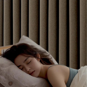 Verdunkelungsvorhang in Leinenoptik