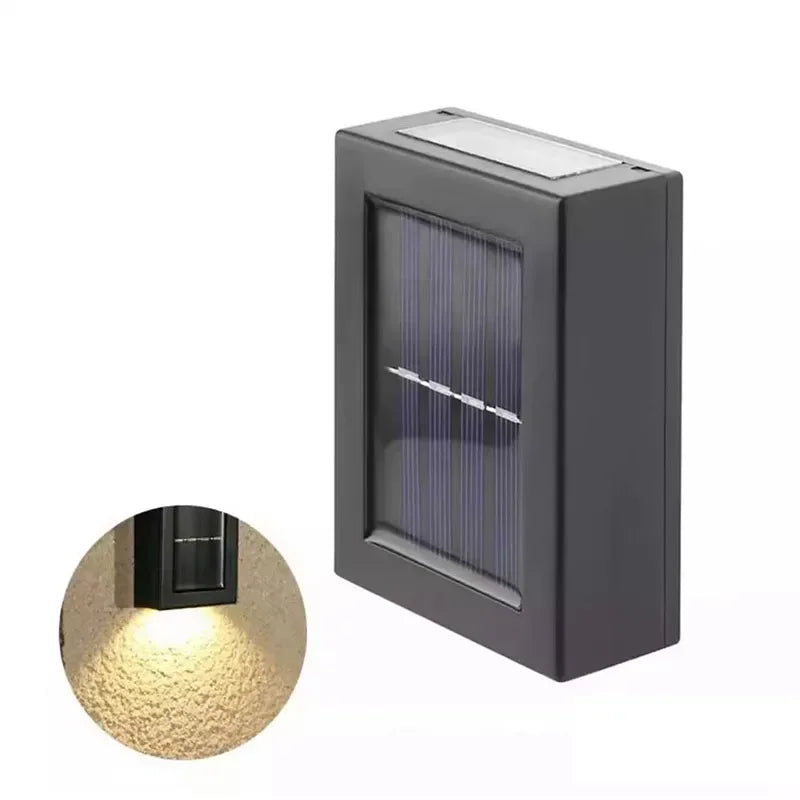 Two-Sided Solar Wall Light