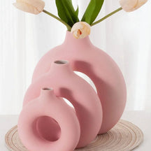 Round Ceramic Vase