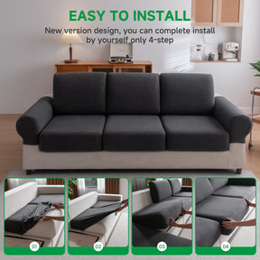 1 Pieza Waterproof Sofa Cover Luxury Adjustable Elastic Couch Cover for Living Room Sofa Seat Cover 1 2 3 4 Seater L Shaped