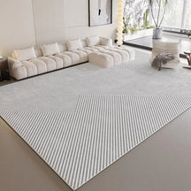 Striped Low-Pile Area Rug