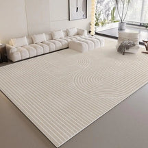 Striped Low-Pile Area Rug
