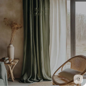 Light Filtering Linen Curtain
