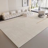 Striped Low-Pile Area Rug