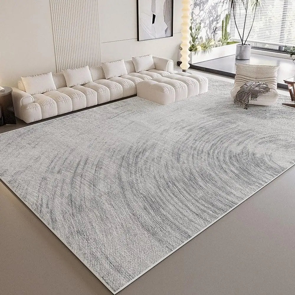 Striped Low-Pile Area Rug