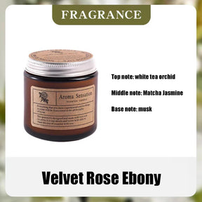 Amber Glass Soy Candle