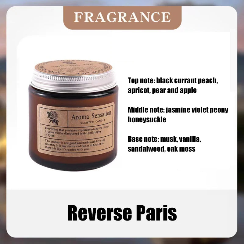 Amber Glass Soy Candle