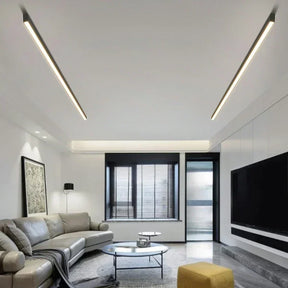 No main light lighting strip linear light minimalist bedroom led lighting background wall ceiling living room ceiling light