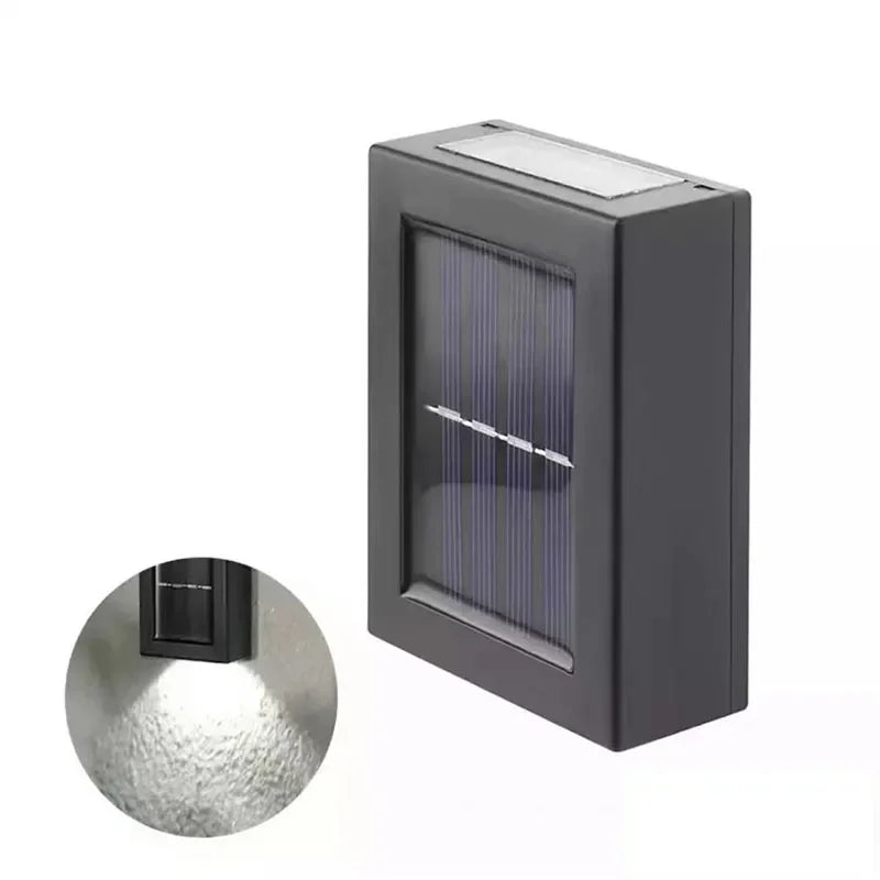 Two-Sided Solar Wall Light