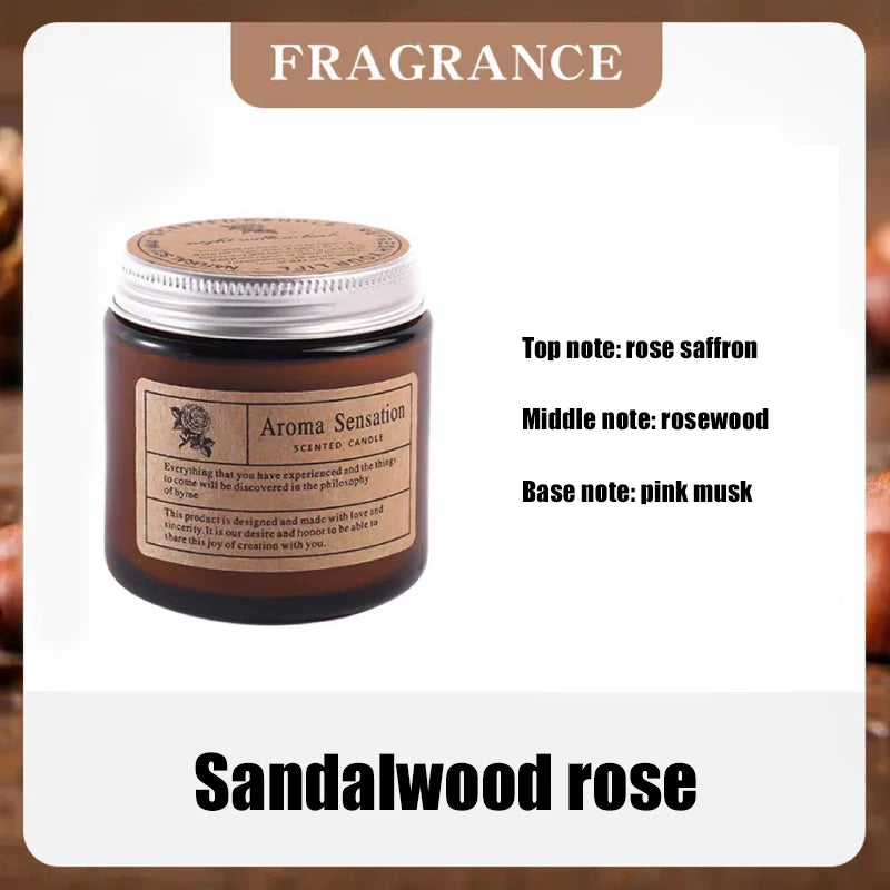 Amber Glass Soy Candle