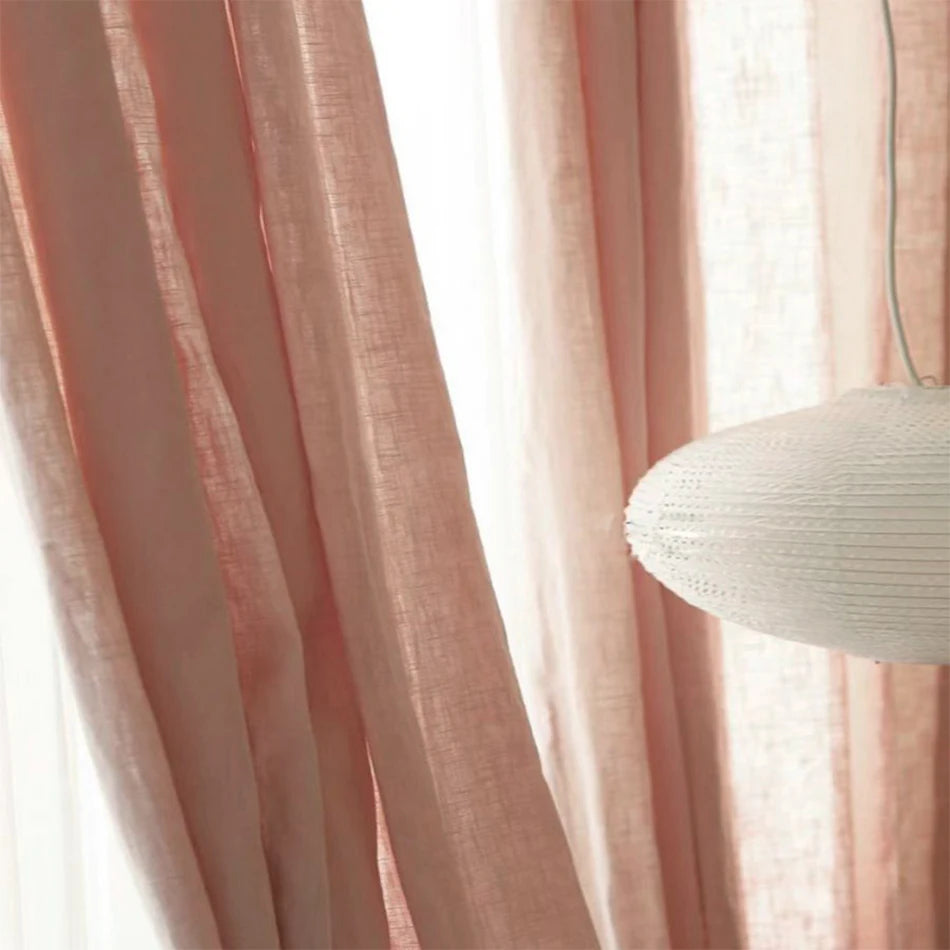 Light Filtering Linen Curtain