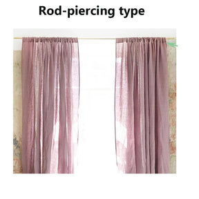 Light Filtering Linen Curtain