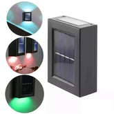 Two-Sided Solar Wall Light