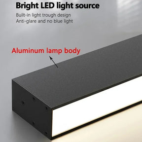 No main light lighting strip linear light minimalist bedroom led lighting background wall ceiling living room ceiling light