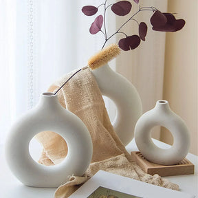 Round Ceramic Vase