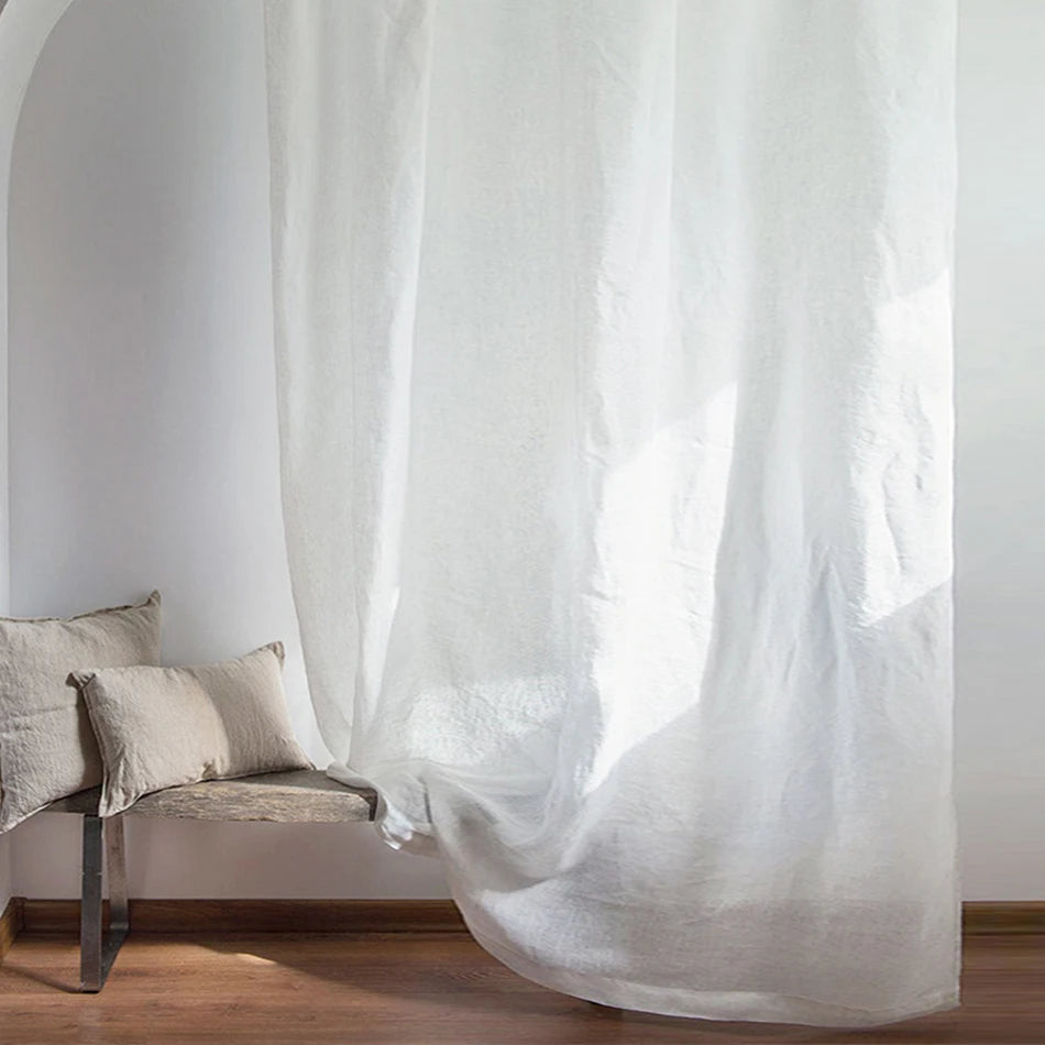 Light Filtering Linen Curtain