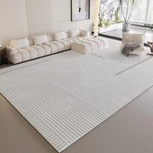 Striped Low-Pile Area Rug