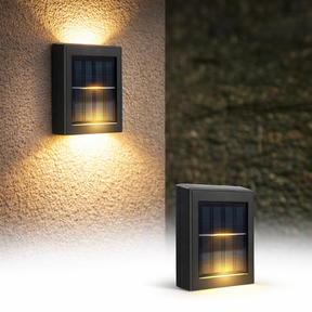 Two-Sided Solar Wall Light